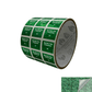 1,000 Green Tamper Evident Holographic Security Label Seal Sticker TamperMax®, Rectangle .75" x 0.6" (19mm x 15mm). Printed: Warranty Void if Removed + Serialization