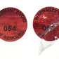 500 Red Tamper Evident Holographic Security Label Seal Sticker TamperMax®, Round/ Circle 0.625" diameter (16mm). Printed: Warranty Void if Removed + Serialization