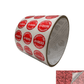 1,000 Red Tamper Evident Holographic Security Label Seal Sticker TamperMax®, Round/ Circle 0.75" diameter (19mm). Printed: Warranty Void if Removed + Serialization