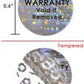 10,000 Silver Tamper Evident Holographic Silver Bright Security Label Seal Sticker TamperMax®, Circle 0.625" diameter (16mm). Printed: Warranty Void if Removed + Serialization
