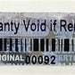 1,000 Silver Tamper Evident Holographic Silver Bright Security Label Seal Sticker TamperMax®, Rectangle 0.75" x 0.25" (19mm x 6mm). Printed: Warranty Void if Removed + Serialization.