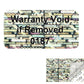 2,000 Silver Tamper Evident Holographic Silver Bright Security Label Seal Sticker TamperMax®, Rectangle 1" x 0.5" (25mm x 13mm). Printed: Warranty Void if Removed + Serialization