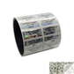 2,000 Silver Tamper Evident Holographic Silver Bright Security Label Seal Sticker TamperMax®, Rectangle 1.5" x 0.6" (38mm x 15mm). Printed: Warranty Void if Removed + Serialization