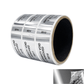 250 Silver Bright TamperVoidPro Metallic Tamper Evident Security Labels Seal Sticker, Rectangle 2.75" x 1" (70mm x 25mm). Printed: Warranty Void if Removed + Serialization.
