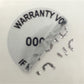 500 Silver Matte TamperVoidPro Metallic Tamper Evident Security Labels Seal Sticker, Round/ Circle 0.75" diameter (19mm). Printed: Warranty Void if Label Removed + Serial Number.