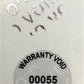 500 Silver Matte TamperVoidPro Metallic Tamper Evident Security Labels Seal Sticker, Round/ Circle 0.75" diameter (19mm). Printed: Warranty Void if Label Removed + Serial Number.