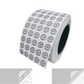 1,000 TamperVoidPro® Metallic Silver Matte Tamper Evident Security Labels Seal Sticker, Round/ Circle 0.5" diameter (13mm). Printed: Warranty Void if Removed + Serialization