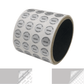 250 TamperVoidPro® Metallic Silver Matte Tamper Evident Security Labels Seal Sticker, Round/ Circle 0.625" diameter (16mm). Printed: Warranty Void if Removed + Serialization