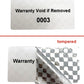 5,000 TamperVoidPro® Metallic Silver Matte Tamper Evident Security Labels Seal Sticker, Rectangle 2" x 1" (51mm x 25mm). Printed: Warranty Void if Label Removed + Serial Number.