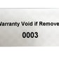 1,000 TamperVoidPro¬Æ Metallic Silver Matte Tamper Evident Security Labels Seal Sticker, Rectangle 2" x 1" (51mm x 25mm). Printed: Warranty Void if Label Removed + Serial Number.