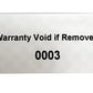 5,000 TamperVoidPro® Metallic Silver Matte Tamper Evident Security Labels Seal Sticker, Rectangle 2" x 1" (51mm x 25mm). Printed: Warranty Void if Label Removed + Serial Number.
