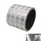1,000 TamperVoid® Metallic Silver Chrome Tamper Evident Security Labels Seal Sticker, Round/ Circle 0.625" diameter (16mm). Printed: Warranty Void if Removed + Serialization