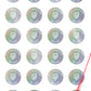 5,000 Rainbow TamperColor® Tamper Evident Security Label Seal Sticker, Circle 0.625" (16mm).Demetalized Laser Customization. >Click on item details to customize it.