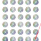 5,000 Rainbow TamperColor® Tamper Evident Security Label Seal Sticker, Circle 0.75" (19mm).Demetalized Laser Customization. >Click on item details to customize it.