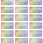 5,000 Rainbow TamperColor® Tamper Evident Security Label Seal Sticker, Rectangle 1" x 0.5" (25mm x 13mm). Demetalized Laser Customization. >Click on item details to customize it.