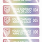 5,000 Rainbow TamperColor® Tamper Evident Security Label Seal Sticker, size: 2" x 0.5" (51mm x 13mm).Demetalized Laser Customization. >Click on item details to customize it.