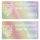5,000 Rainbow TamperGuard® Tamper Evident Security Label Seal Sticker Non Residue, Rectangle 2" x 1" (51mm x 25mm). Demetalized Laser Customization. >Click on item details to customize it.