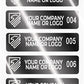 5,000 Silver Bright/ Chrome Finish TamperGuard® Tamper Evident Security Label Seal Sticker Non Residue, Rectangle 2" x 0.5" (51mm x 13mm). Demetalized Laser Customization. >Click on item details to customize it.