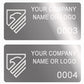 5,000 Silver Bright/ Chrome TamperGuard® Tamper Evident Security Label Seal Sticker Non Residue, Rectangle 2" x 1" (51mm x 25mm). Demetalized Laser Customization. >Click on item details to customize it.