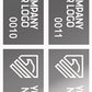 5,000 Silver Bright/ Chrome TamperGuard® Tamper-Evident Security Label Seal Sticker Non Residue, Rectangle 2.75" x 1" (70mm x 25mm). Demetalized Laser Customization. >Click on item details to customize it.