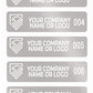 5,000 Silver Matte TamperGuard® Tamper Evident Security Label Seal Sticker Non Residue, Rectangle 2" x 0.5" (51mm x 13mm). Demetalized Laser Customization. >Click on item details to customize it.