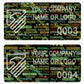 1,000 Tamper Evident Hologram Bright Black Security Label Seal Sticker, Rectangle 2" x 1" (51mm x 25mm). Demetalized Laser Customization. >Click on item details to customize it.