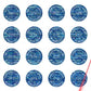 5,000 Tamper Evident Holographic Bright Blue Security Round Label Seal Sticker, Round/ Circle 0.625" diameter (16mm). Demetalized Laser Customization. >Click on item details to customize it.