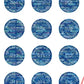 5,000 Tamper Evident Holographic Bright Blue Security Round Label Seal Sticker, Round/ Circle 0.75" diameter (19mm). Demetalized Laser Customization. >Click on item details to customize it.
