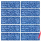 5,000 Tamper Evident Hologram Bright Blue Security Label Seal Sticker, Rectangle 1.5" x 0.6" (38mm x 15mm). Demetalized Laser Customization. >Click on item details to customize it.