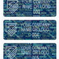 5,000 Tamper Evident Holographic Bright Blue Security Label Seal Sticker, Rectangle 2" x 0.75" (51mm x 19mm). Demetalized Laser Customization. >Click on item details to customize it.