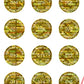 5,000 Tamper Evident Holographic Gold Security Round Label Seal Sticker, Round/ Circle 0.75" diameter (19mm). Demetalized Laser Customization. >Click on item details to customize it.