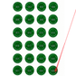 5,000 Tamper Evident Hologram Bright Green Security Round Label Seal Sticker, Round/ Circle 0.625" diameter (16mm). Demetalized Laser Customization. >Click on item details to customize it.