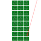 5,000 Tamper Evident Holographic Bright Green Security Label Seal Sticker, Rectangle .75" x 0.6" (19mm x 15mm). Demetalized Laser Customization. >Click on item details to customize it.