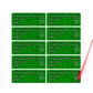 5,000 Tamper Evident Hologram Bright Green Security Label Seal Sticker, Rectangle 1.5" x 0.6" (38mm x 15mm). Demetalized Laser Customization. >Click on item details to customize it.