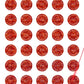 5,000 Tamper Evident Holographic Bright Red Security Round Label Seal Sticker, Round/ Circle 0.5" diameter (13mm). Demetalized Laser Customization. >Click on item details to customize it.