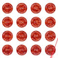 5,000 Tamper Evident Hologram Bright Red Security Round Label Seal Sticker, Round/ Circle 0.625" diameter (16mm). Demetalized Laser Customization. >Click on item details to customize it.