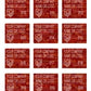 5,000 Tamper Evident Holographic Bright Red Security Label Seal Sticker, Rectangle .75" x 0.6" (19mm x 15mm). Demetalized Laser Customization. >Click on item details to customize it.