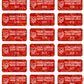 5,000 Tamper Evident Holographic Bright Red Security Label Seal Sticker, Rectangle 1" x 0.375" (25mm x 9mm). Demetalized Laser Customization. >Click on item details to customize it.