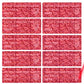 5,000 Tamper Evident Hologram Bright Red Security Label Seal Sticker, Rectangle 1.5" x 0.6" (38mm x 15mm). Demetalized Laser Customization. >Click on item details to customize it.