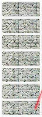 5,000 Tamper Evident Holographic Bright Silver Security Label Seal Sticker, Rectangle 2" x 0.75" (51mm x 19mm). Demetalized Laser Customization. >Click on item details to customize it.