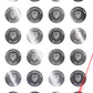 5,000 Silver Bright TamperVoidPro Metallic Tamper Evident Security Labels Seal Sticker, Round/ Circle 0.625" diameter (16mm). Demetalized Laser Customization. >Click on item details to customize it.