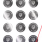 5,000 Silver Bright TamperVoidPro Metallic Tamper Evident Security Labels Seal Sticker, Round/ Circle 0.75" diameter (19mm). Demetalized Laser Customization. >Click on item details to customize it.