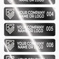 5,000 Silver Bright TamperVoidPro Tamper Evident Security Labels Seal Sticker, Rectangle 2" x 0.5" (51mm x 13mm). Demetalized Laser Customization. >Click on item details to customize it.