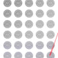 5,000 Silver Matte TamperVoidPro Metallic Tamper Evident Security Labels Seal Sticker, Round/ Circle 0.5" diameter (13mm). Demetalized Laser Customization. >Click on item details to customize it.