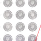 5,000 Silver Matte TamperVoidPro Metallic Tamper Evident Security Labels Seal Sticker, Round/ Circle 0.75" diameter (19mm). Demetalized Laser Customization. >Click on item details to customize it.