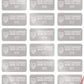 2,000 Silver Matte TamperVoidPro Metallic Tamper Evident Security Labels Seal Sticker, Rectangle 0.1" x 0.5" (25mm x 13mm). Demetalized Laser Customization. >Click on item details to customize it.