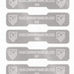 2,000 Silver Matte TamperVoidPro Tamper Evident Security Labels Seal Sticker, Dogbone Shape Size 1.75" x 0.375 (44mm x 9mm). Demetalized Laser Customization. >Click on item details to customize it.