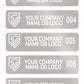 5,000 Silver Matte TamperVoidPro Tamper Evident Security Labels Seal Sticker, Rectangle 2" x 0.5" (51mm x 13mm). Demetalized Laser Customization. >Click on item details to customize it.