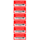 10,000 Custom Printed Two Colors Asset Identification Tags 2" x 1" (51mm x 25mm) >Click on item details to customize.