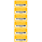 10,000 Custom Printed Two Colors Asset Identification Tags 2" x 1" (51mm x 25mm) >Click on item details to customize.